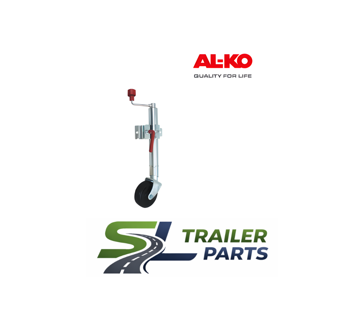 AL-KO 6 inch Jockey Wheel Clamp On